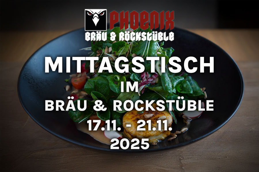 Mittagstisch im Bräu & Rockstüble – 17.11. – 21.11.