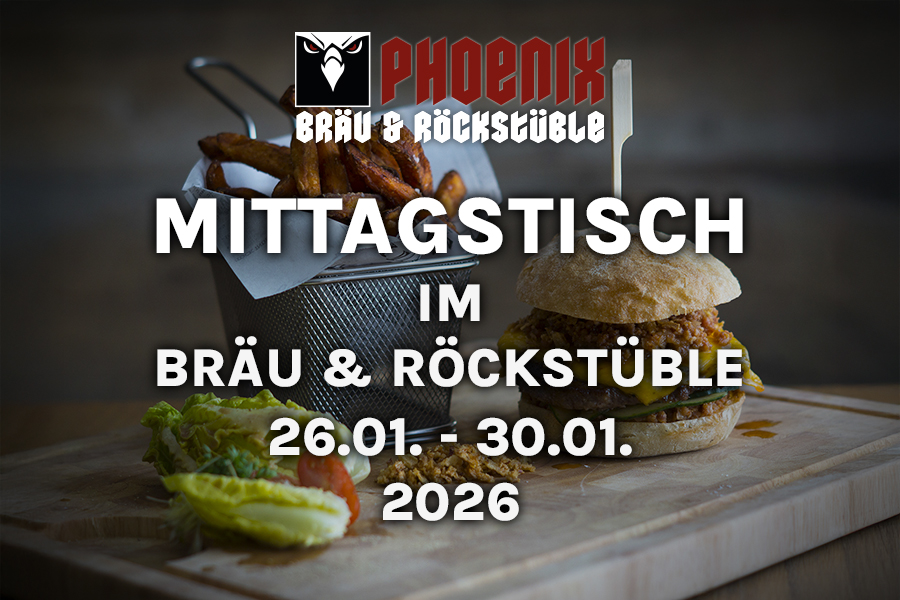 Mittagstisch im Bräu & Rockstüble – 26.01. – 30.01.